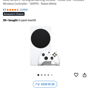 Xbox Series S - 512 GB SSD - Includes Wireless Controller