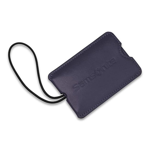 Samsonite Vinyl 2-Pack Rectangle Luggage ID Tags, Evening Blue, One Size