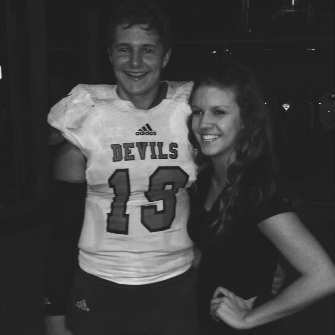 One of the first after football game pictures! November, 2015!