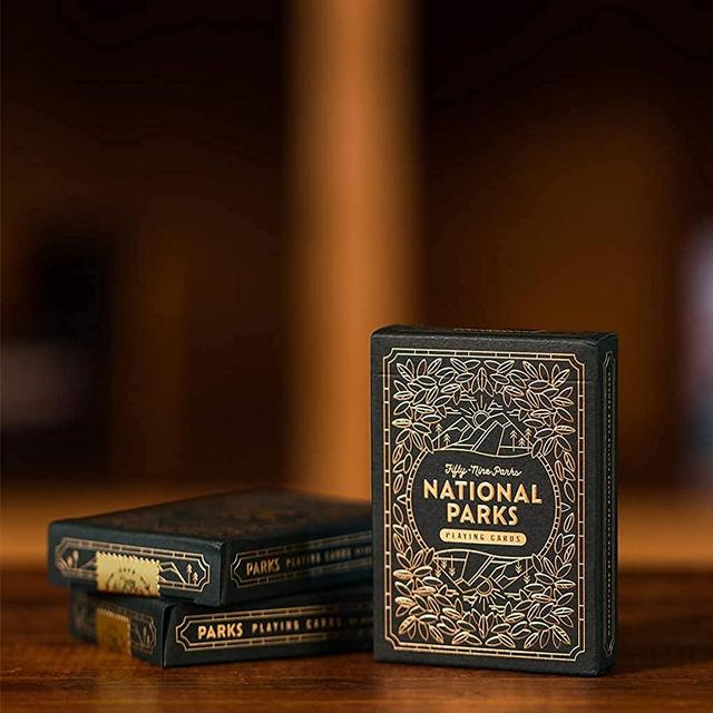 Parks Playing Cards: Green Deck Featuring 12 National Park Illustrations on Premium USPCC Cards