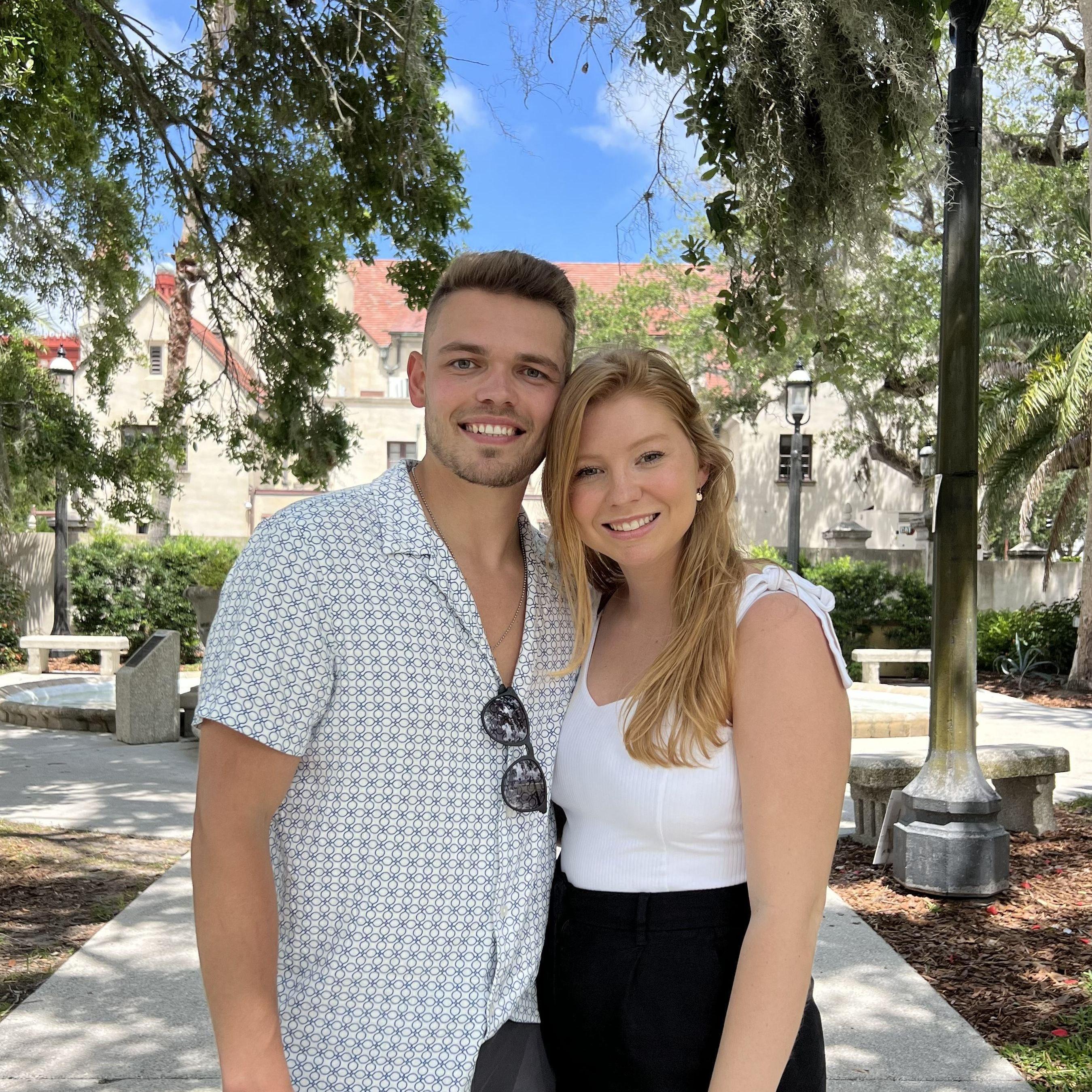 Our first trip to St. Augustine, right after we found our wedding venue!