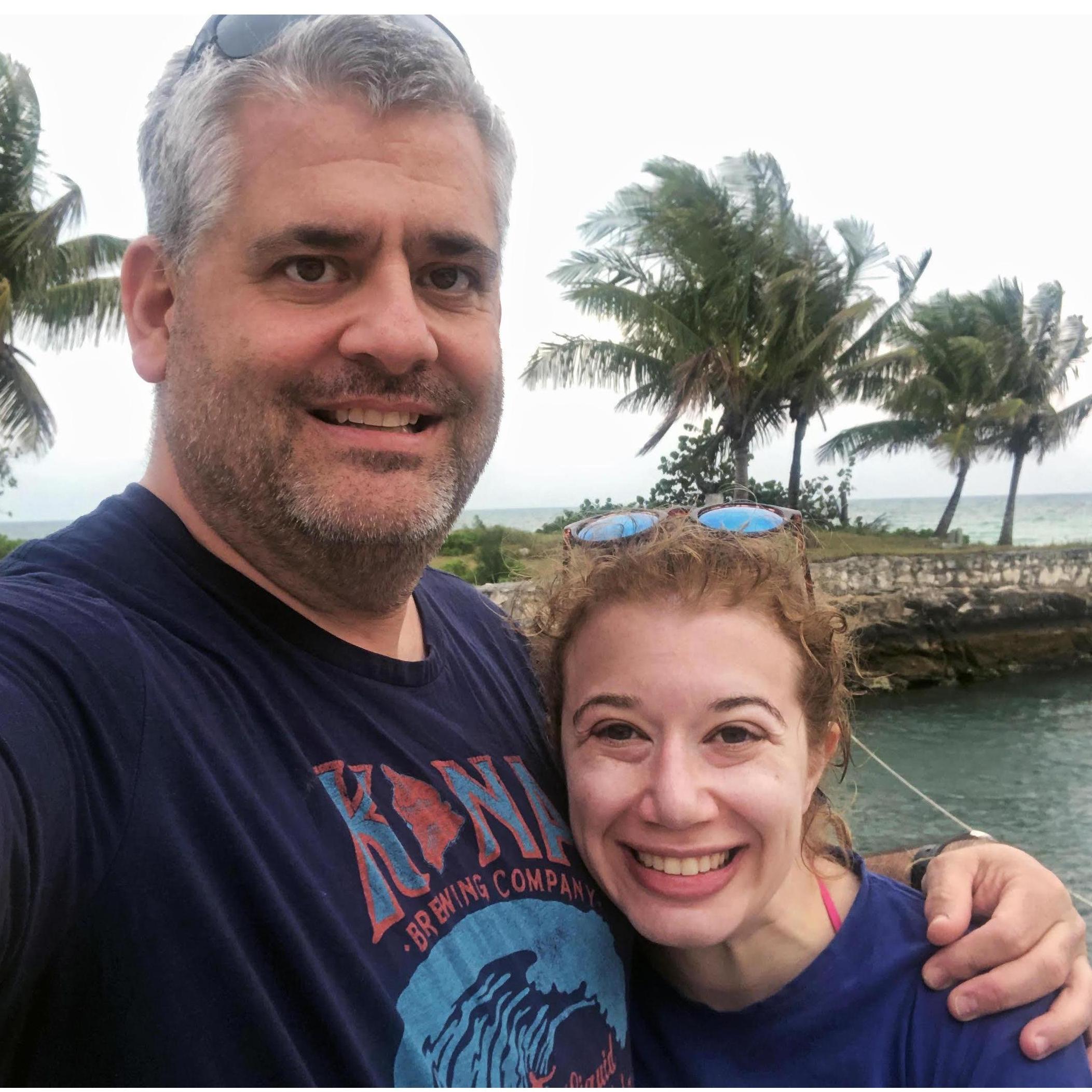 Shortly after scuba diving with some friendly sharks.