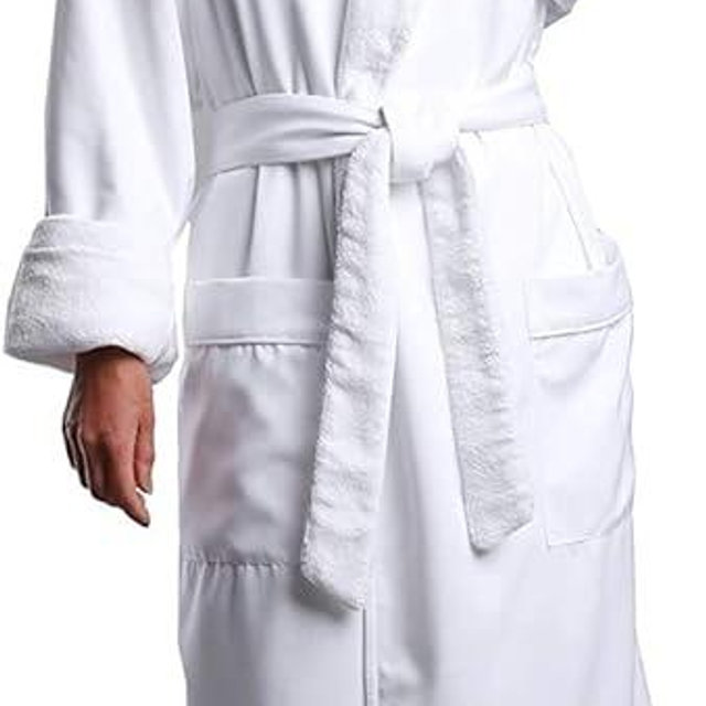 Plush Lined Microfiber Bath Robe for Women or Men - Super Soft, Durable Luxury Spa, Resort & Hotel Bathrobe, Generously Sized