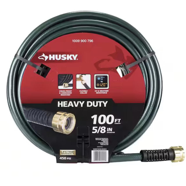 Husky 5/8 in. x 100 ft. Heavy-Duty Hose CHDHKT58100