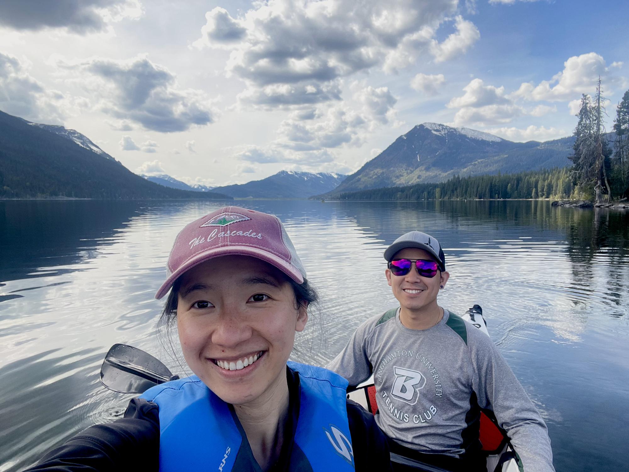 Kayaking at Lake Wenatchee, Washington. Summer 2022