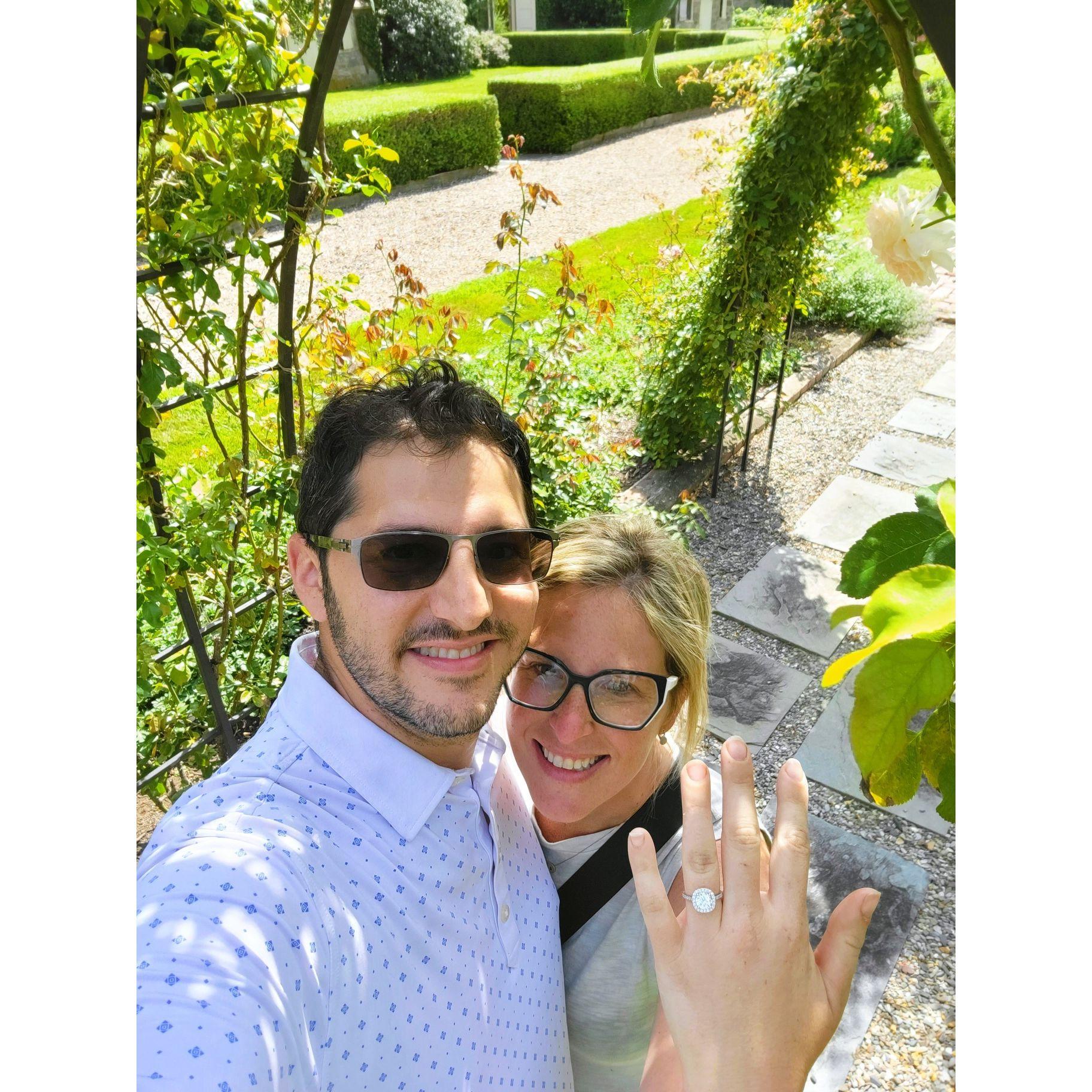 Moment after we got engaged