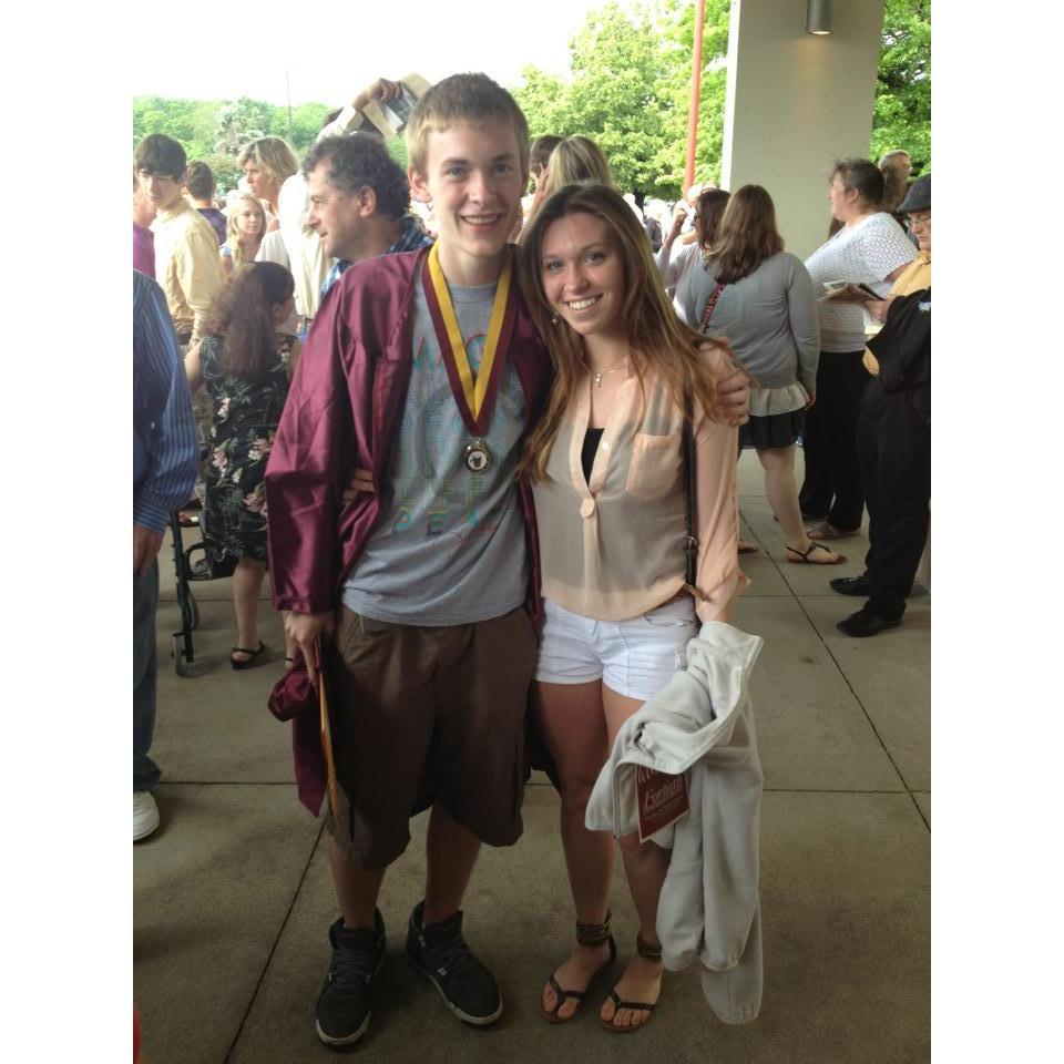 Isaiah's high school graduation May 2013. Not even a full year of dating yet!