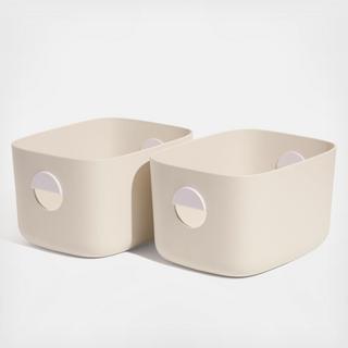 Medium Storage Bin, Set of 2