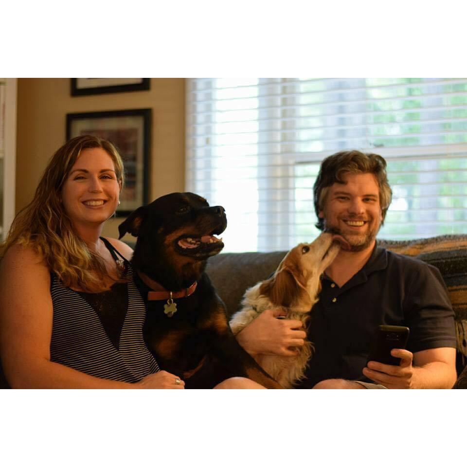 Our first family picture. Minus out cat Sirius Black.