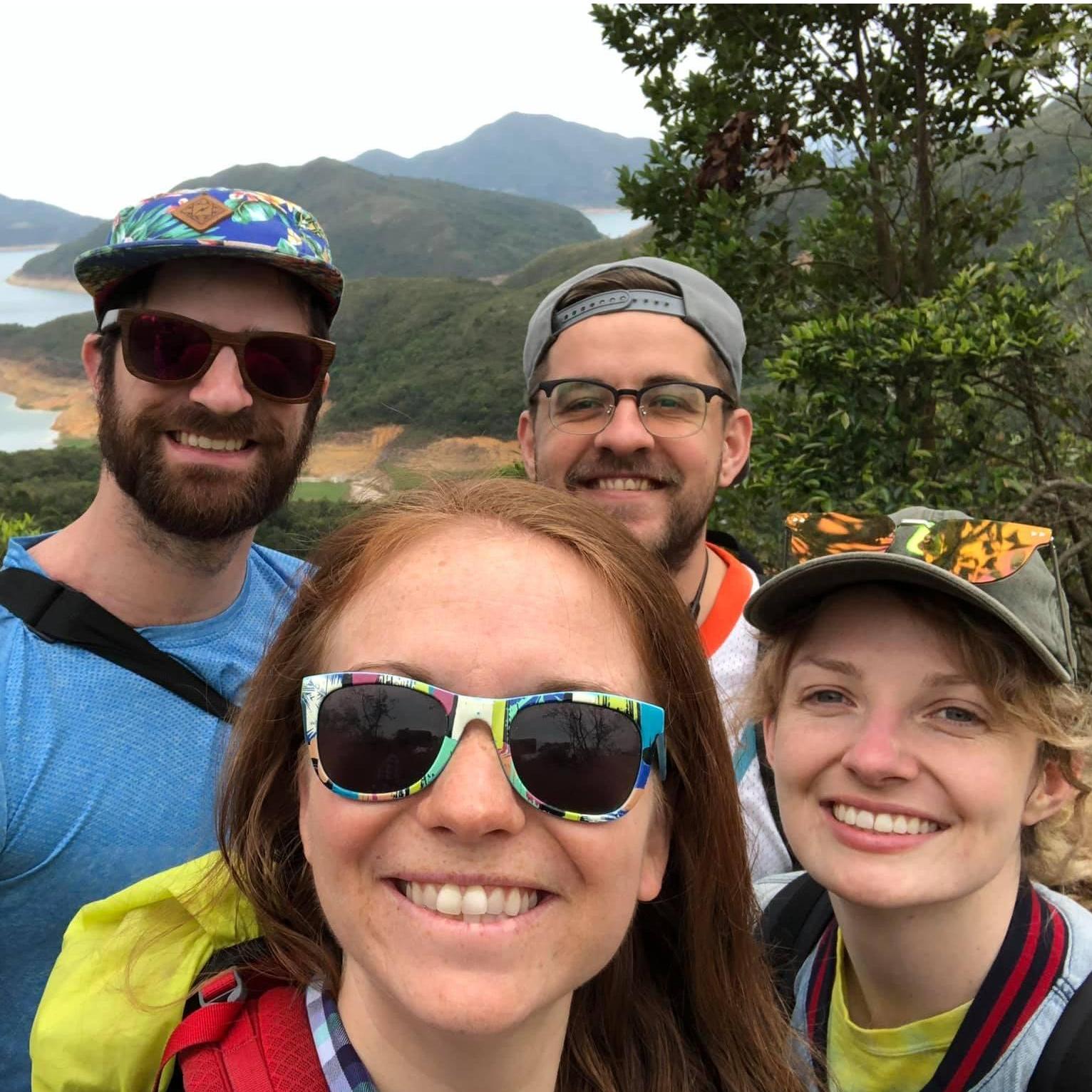 Hiking and camping on the beach during our Spring Break in Hong Kong!