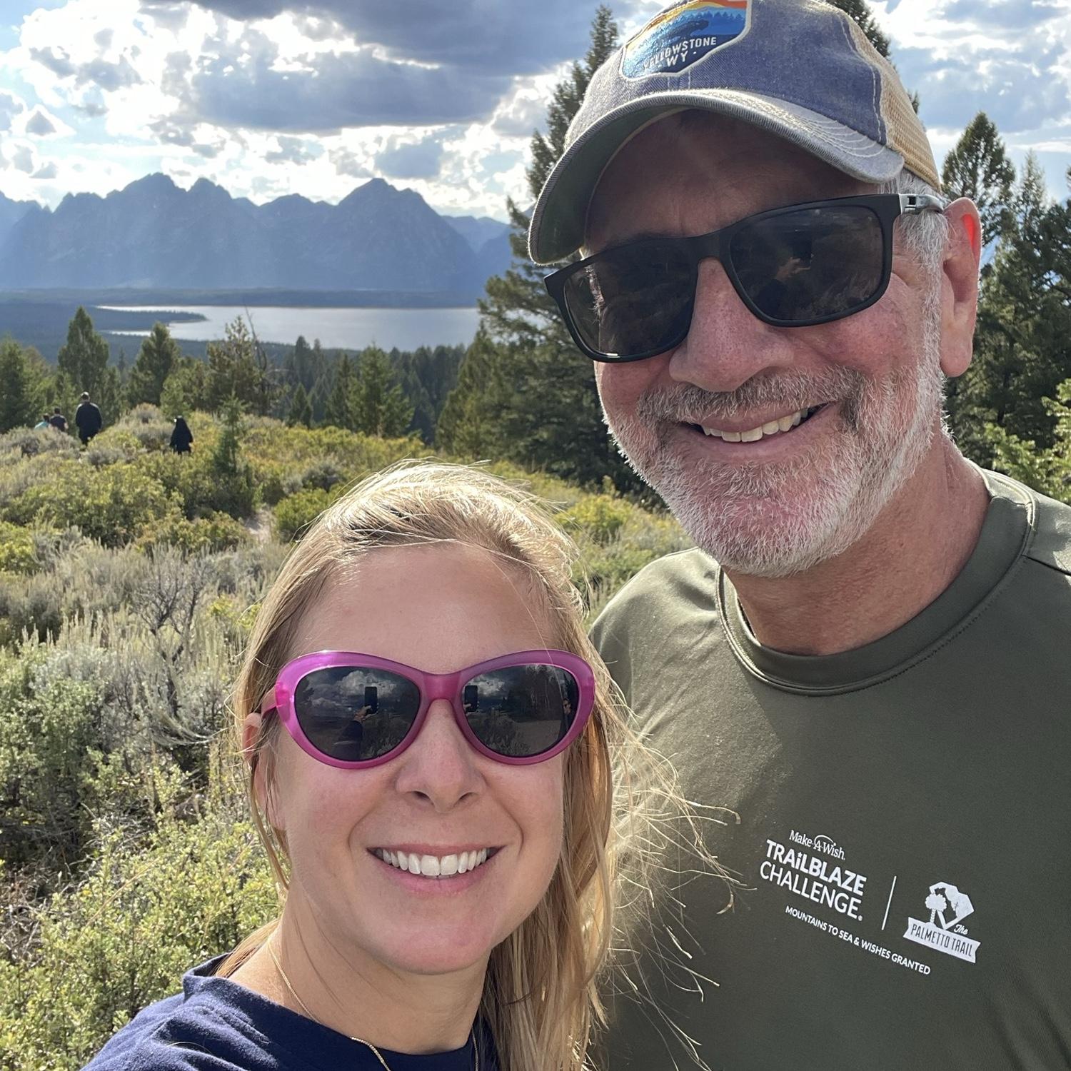Hiking the grand Tetons. Gorgeous views. Priceless memories.