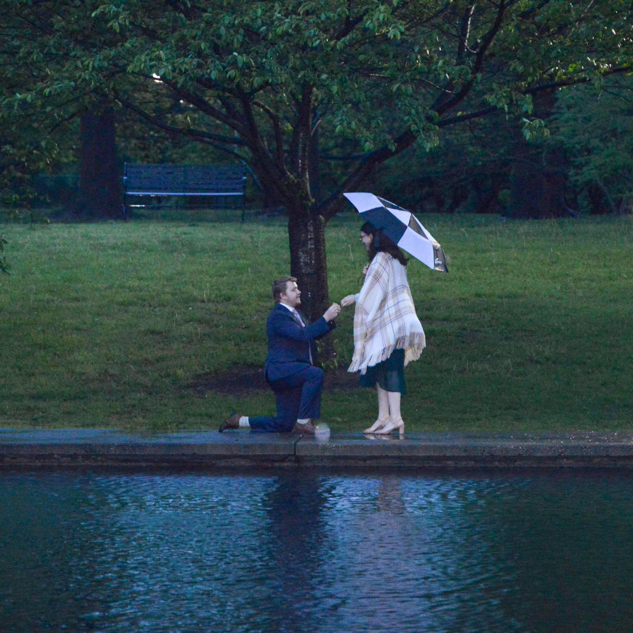 The moment he proposed!