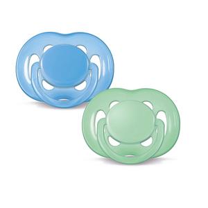 Philips Avent 6-18M 2-Pack Freeflow Pacifiers in Blue/Green