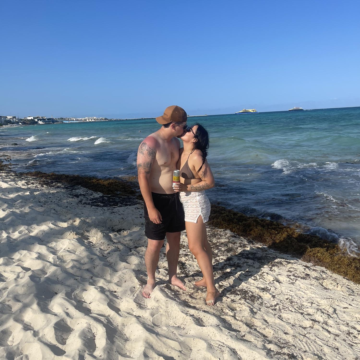 A beach in Playa Del Carmen
