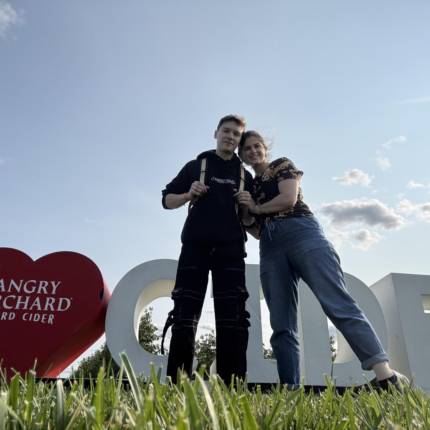 Date night at Angry Orchard