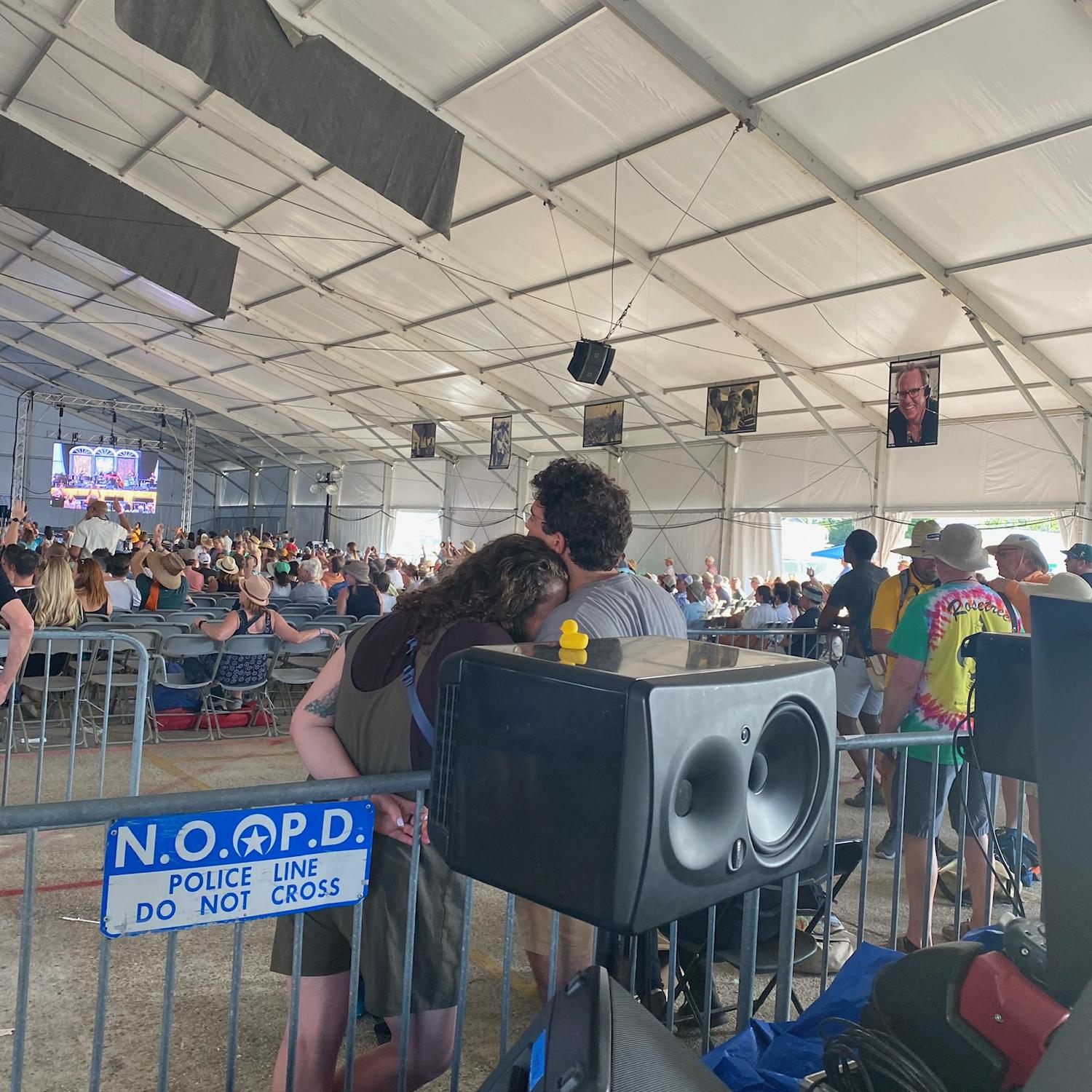 Grace has never been sly or played it cool a day in her life. This photo further proves that. This was day 1 of reconnecting. This sneaky pic taken by our friend Christina at Jazz Fest.