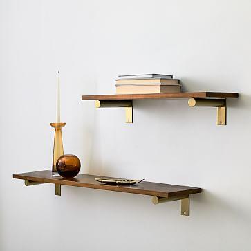 Linear Wood Interchangeable Shelves - Walnut