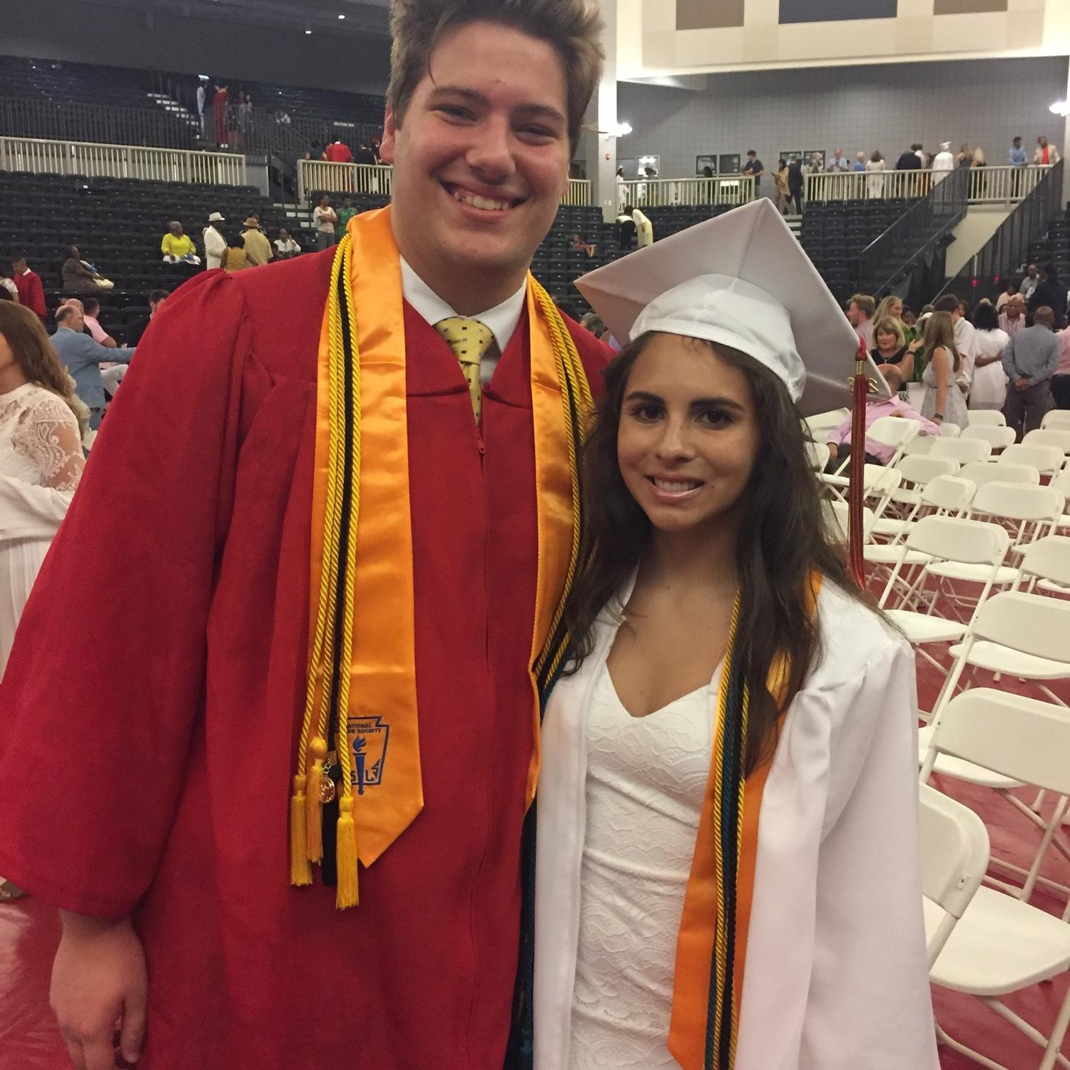 2018 - Karlie and Nate at their high school graduation.