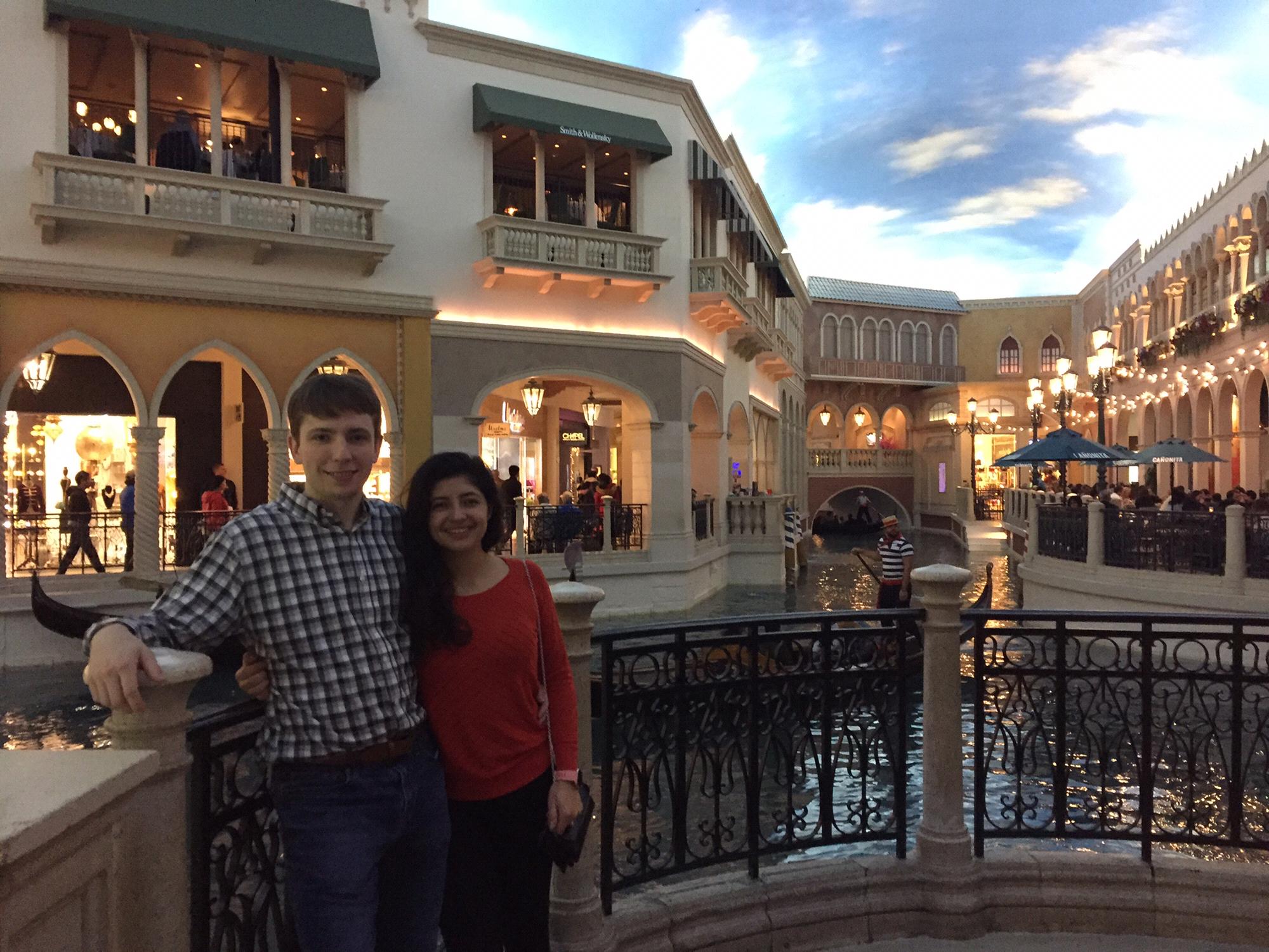 This picture was in Las Vegas at The Venetian. I have never seen something so cool. That sky is fake!