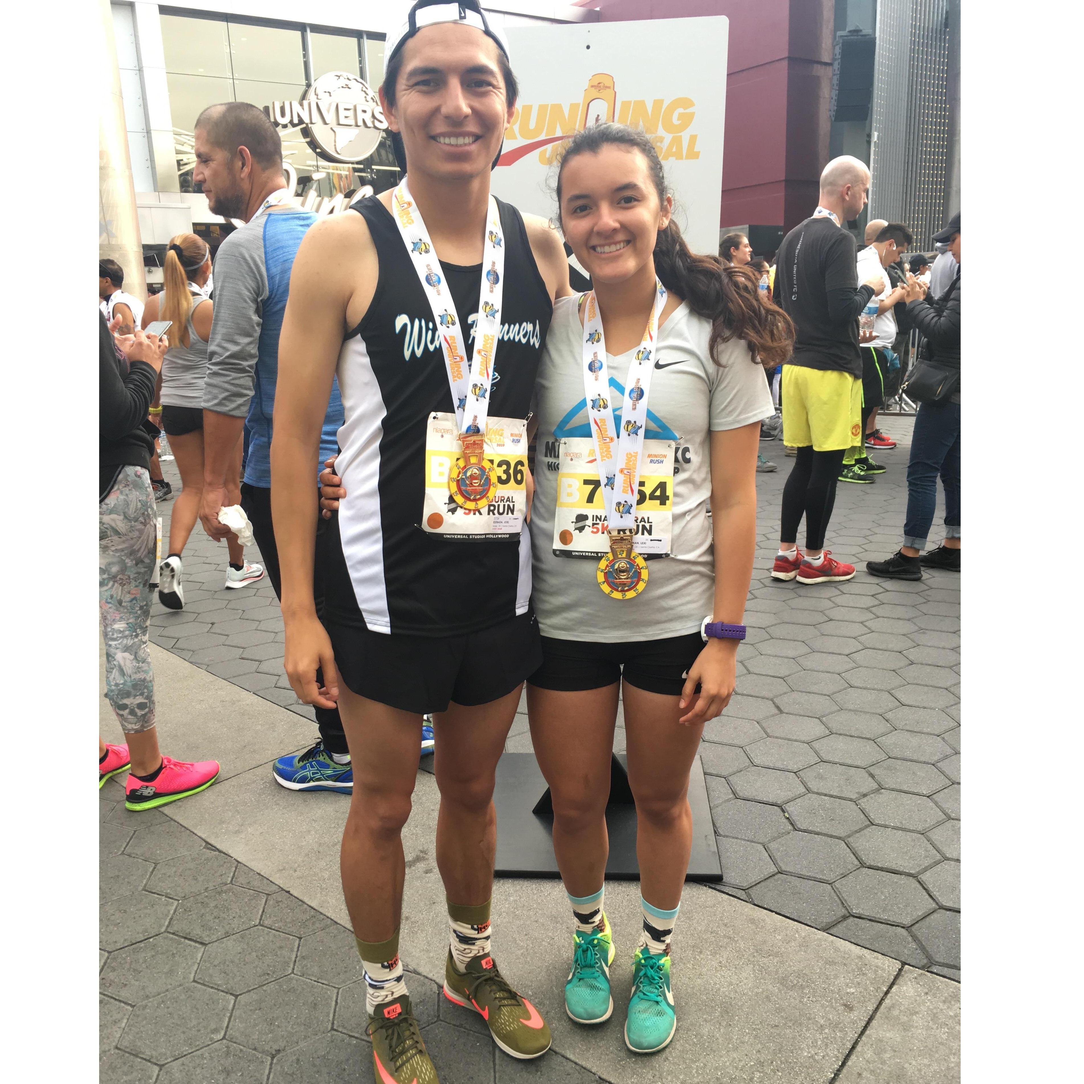 Universal Studios 5k (Lexi won)
May 2019
