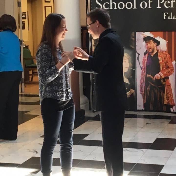 After Trevor's junior recital at Reinhardt. This was a candid shot my mom got, and it's one of our favorite pictures together!