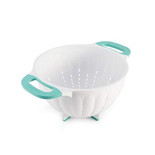 KitchenAid KE166OSAQA Classic Colander, 5-Quart, Aqua Sky