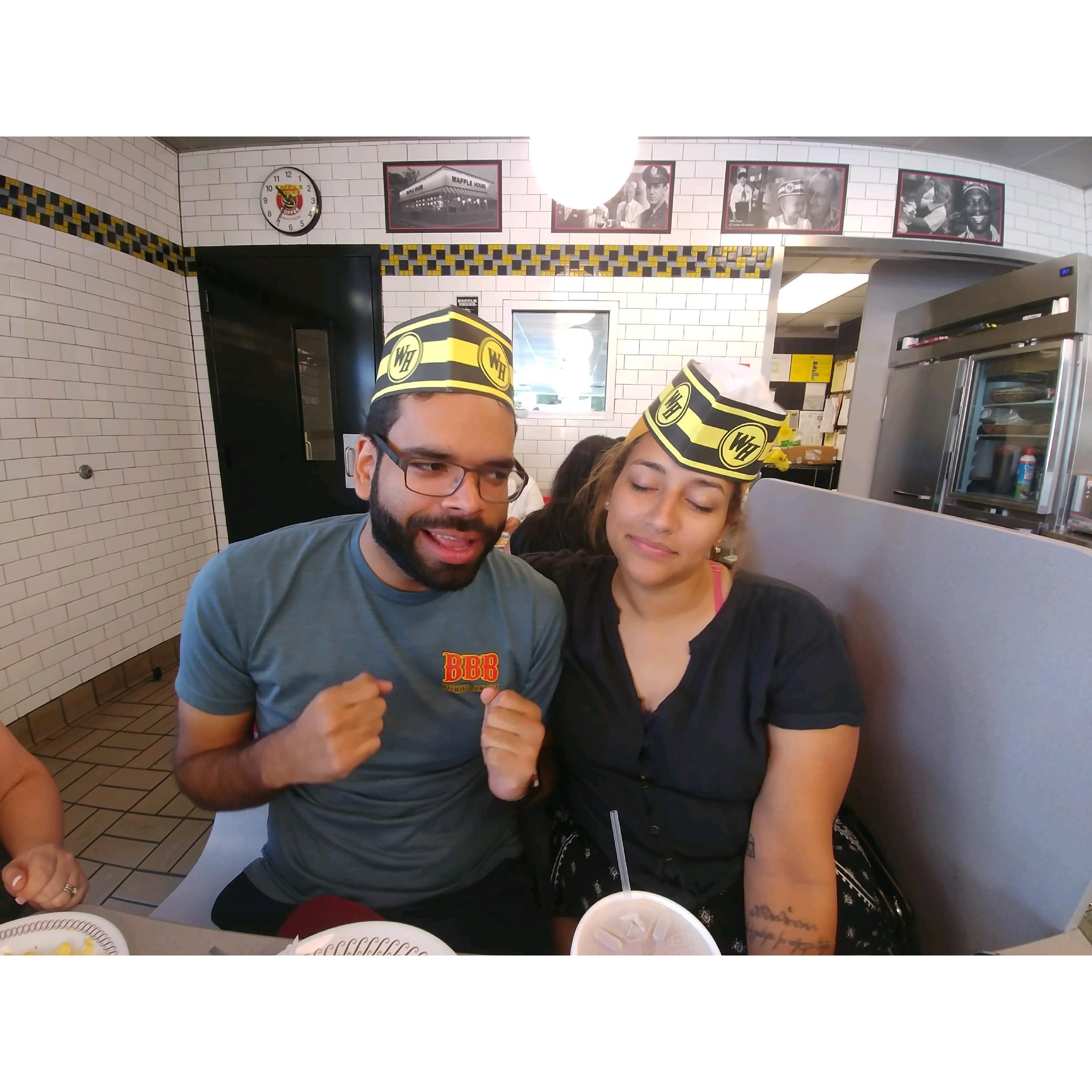First Time at Waffle House after the Tampa Improv Festival