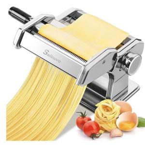 Pasta Maker Machine, 150 Roller Pasta Maker, 7 Adjustable Thickness Settings, 2-in-1 Noodles Maker with Rollers and Cutter, Perfect for Spaghetti,Fettuccini, Lasagna or Dumpling Skins