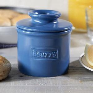 Butter Bell - The Original Butter Bell Crock by L. Tremain, French Ceramic Butter Dish, Café Matte Collection, Navy Matte