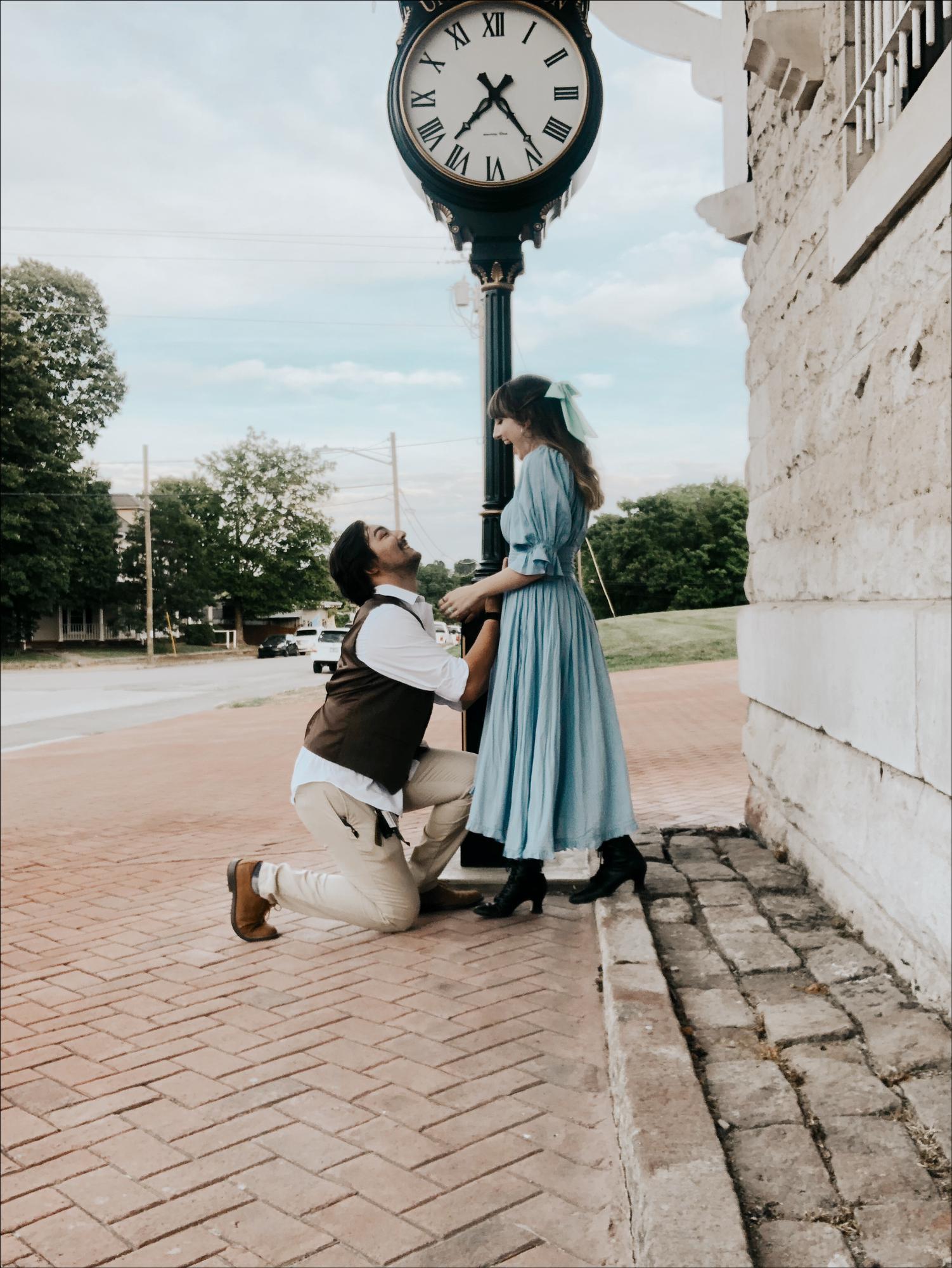 Fake proposal (Michael loved to do this)