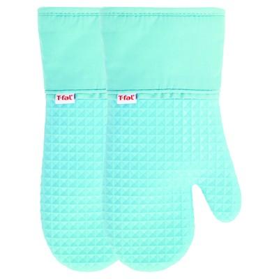 2pk Teal Waffle Silicone Oven Mitt - T-Fal&#174;