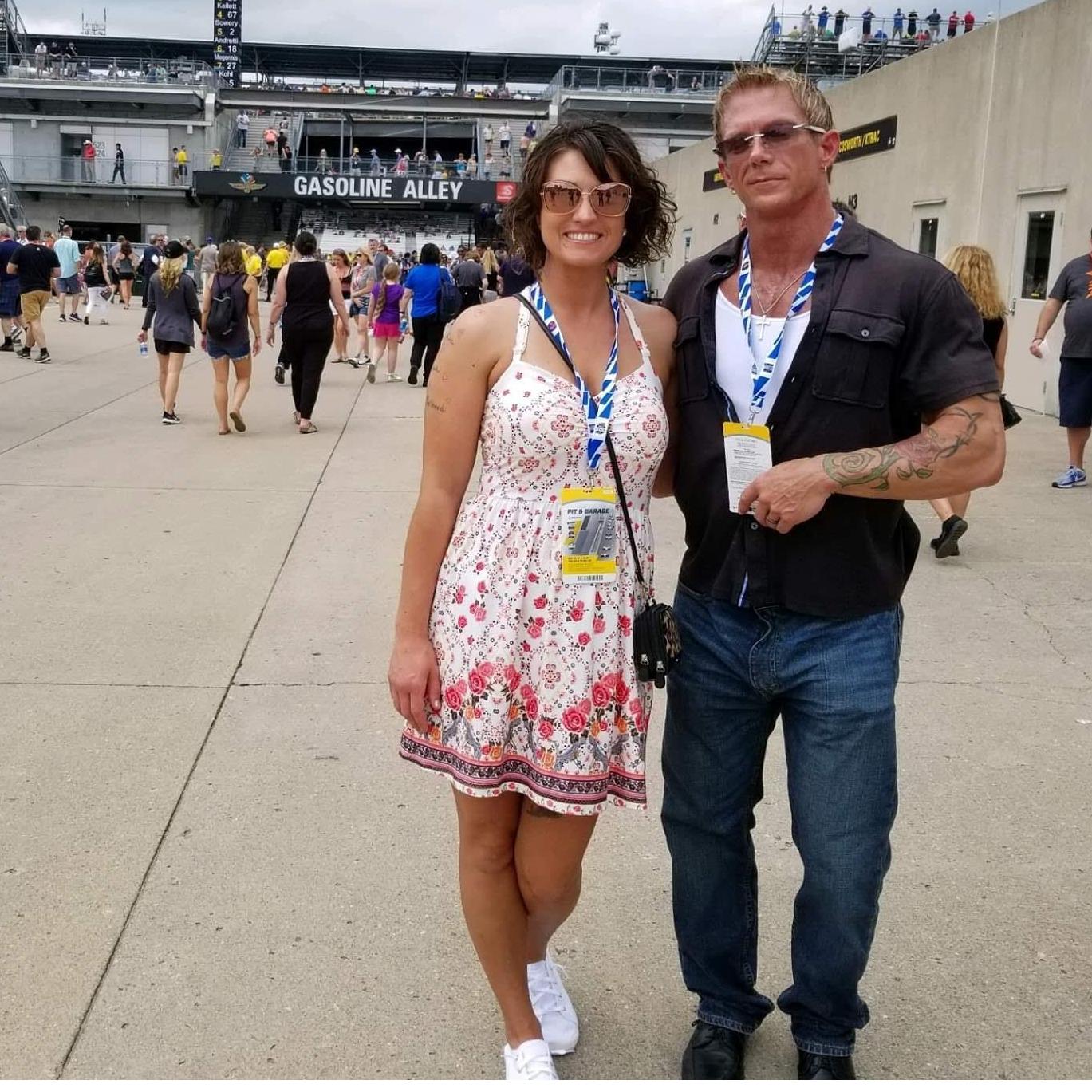 One of mine and Jeff's traditions is attending carb day and seeing the cars on the track.