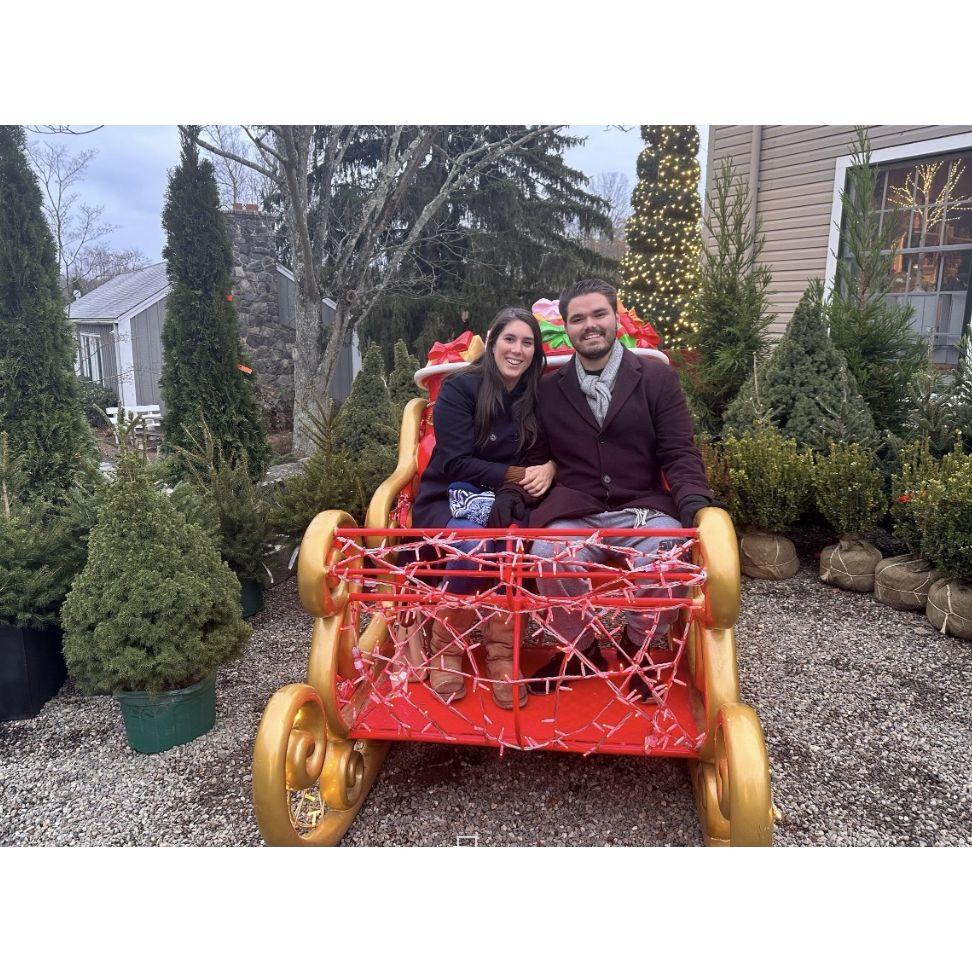Alex and Nicole visit Santa's christmas tree farm to check out some tree's and pick out their special ornaments!