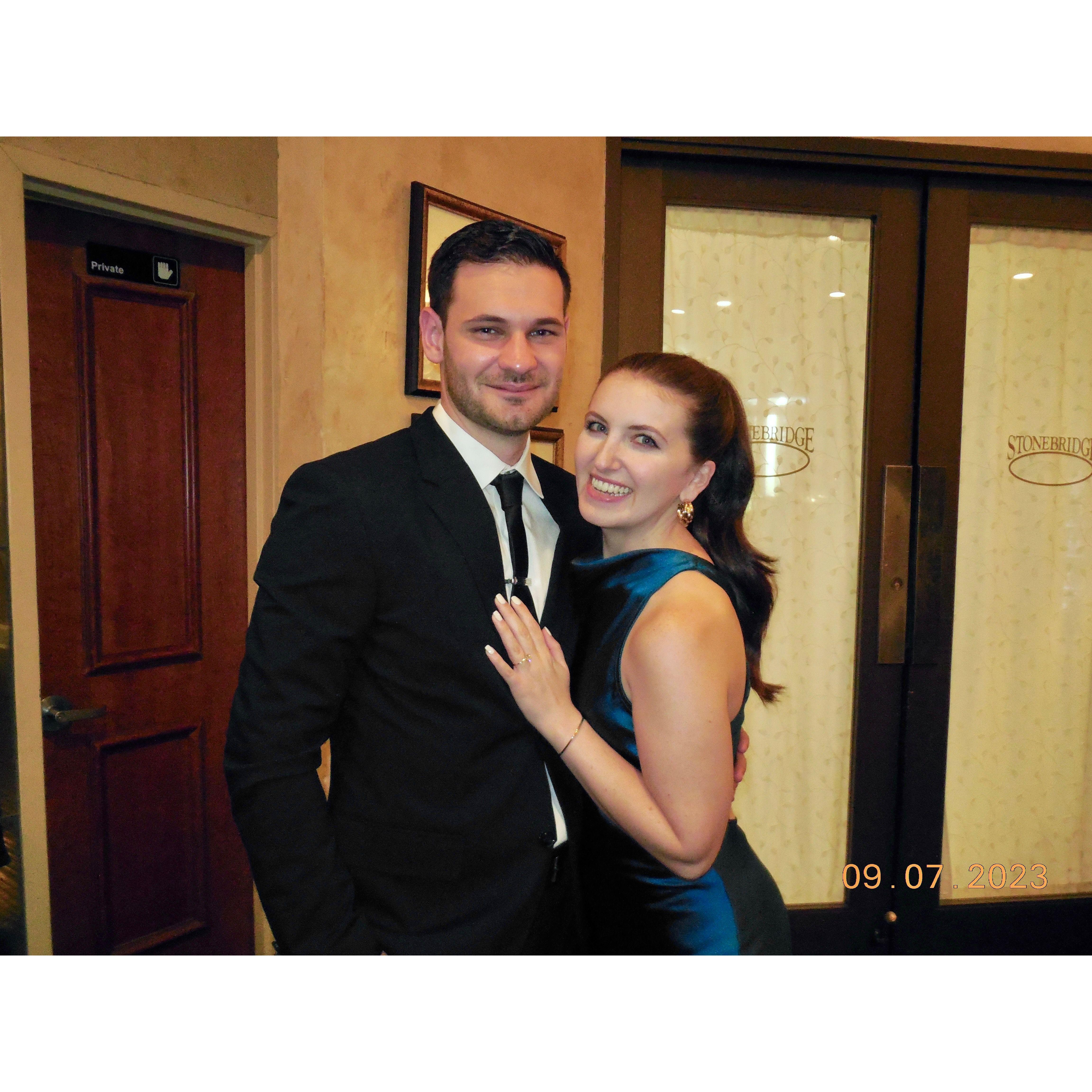 Attending Josh's cousin's wedding on Long Island (September 2023)