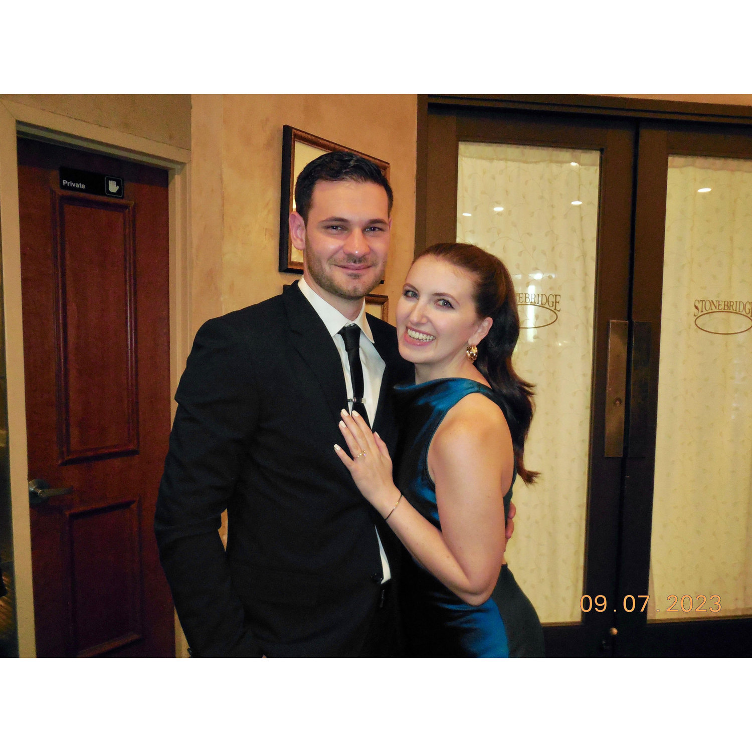 Attending Josh's cousin's wedding on Long Island (September 2023)