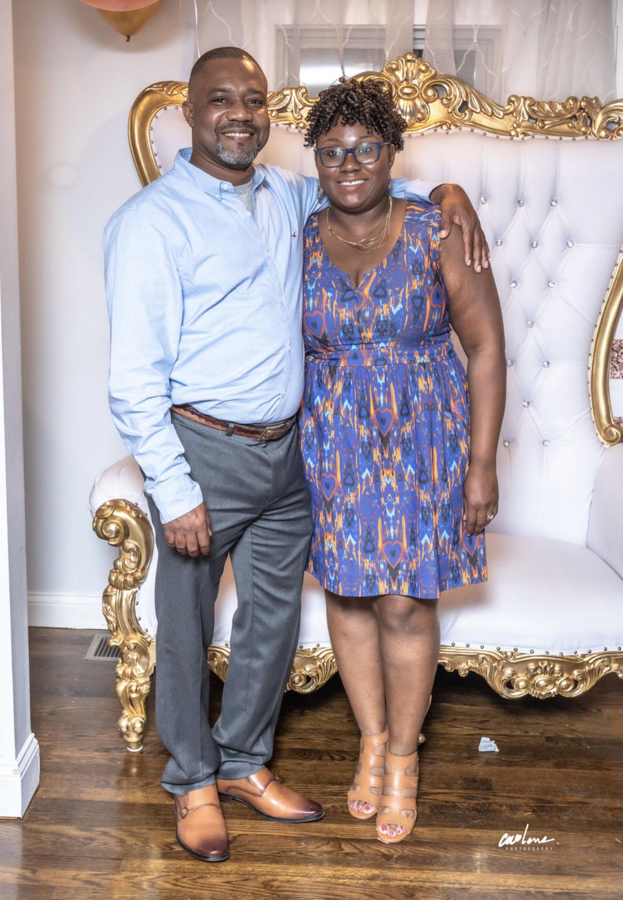 Godfather and godmother.