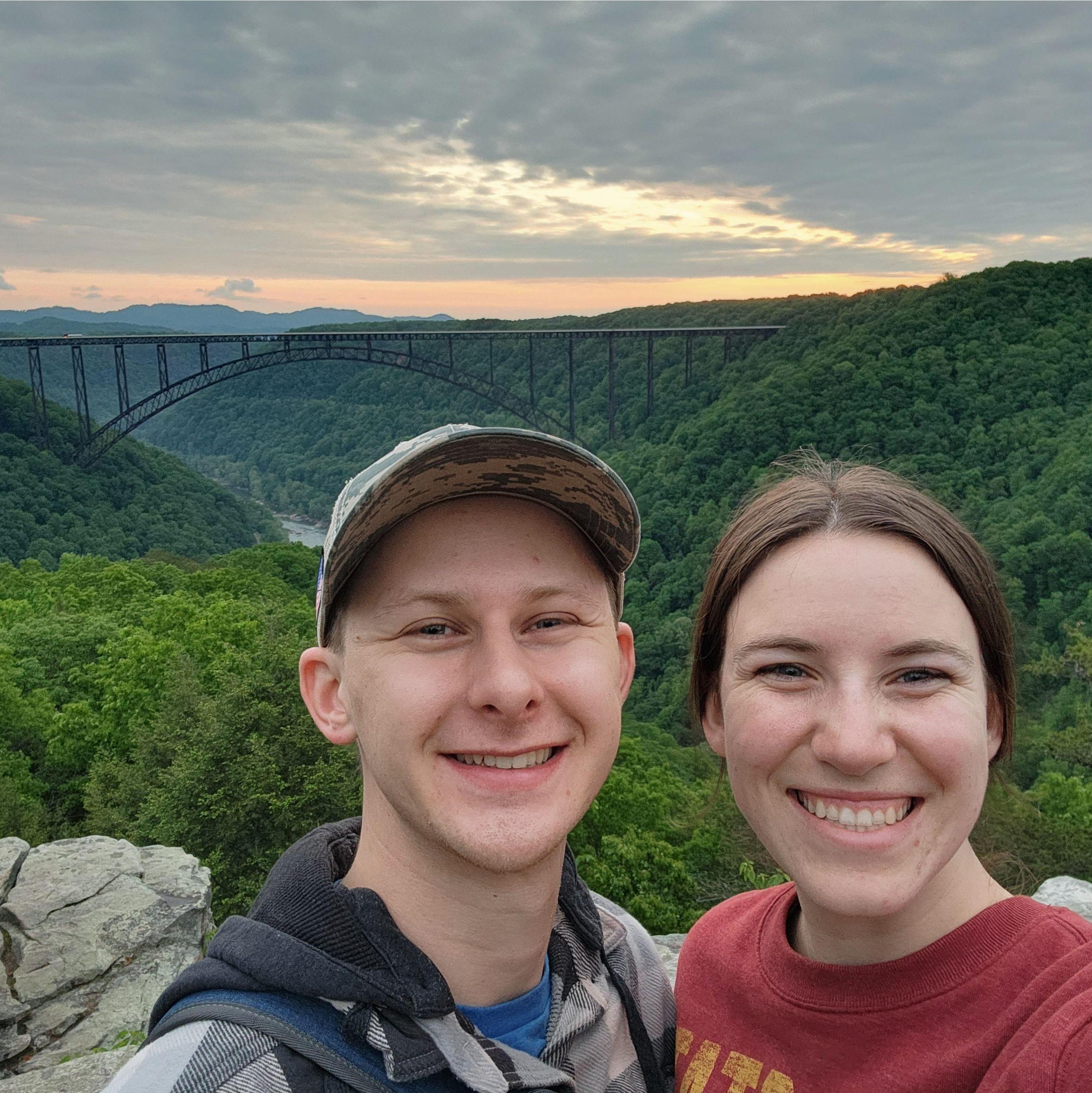 First big road trip together. Hiking in New River Gorge National Park, West Virginia