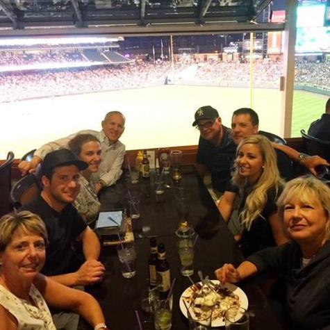 Hahn and Adriance family dinner! Surprising Danny for his birthday!