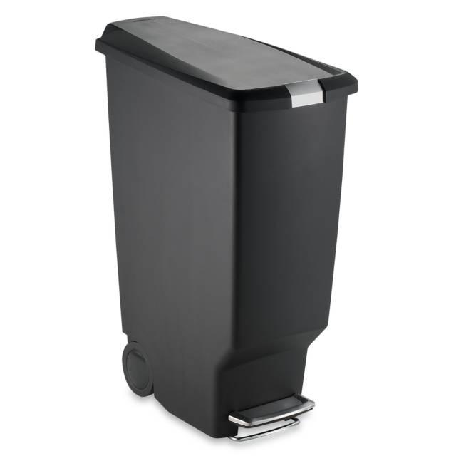 simplehuman® Slim Plastic 40-Liter Step-On Trash Can
