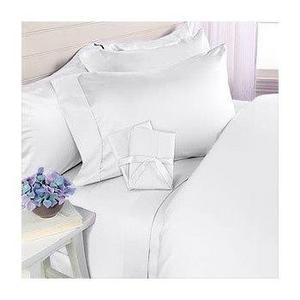 Queen Size Bed Sheets - White Luxury Sheet Set - Deep Pocket - Super Soft Hotel Bedding - Cool & Wrinkle Free - 1 Fitted, 1 Flat, 2 Pillow Cases - Queen Sheets - 4 Piece