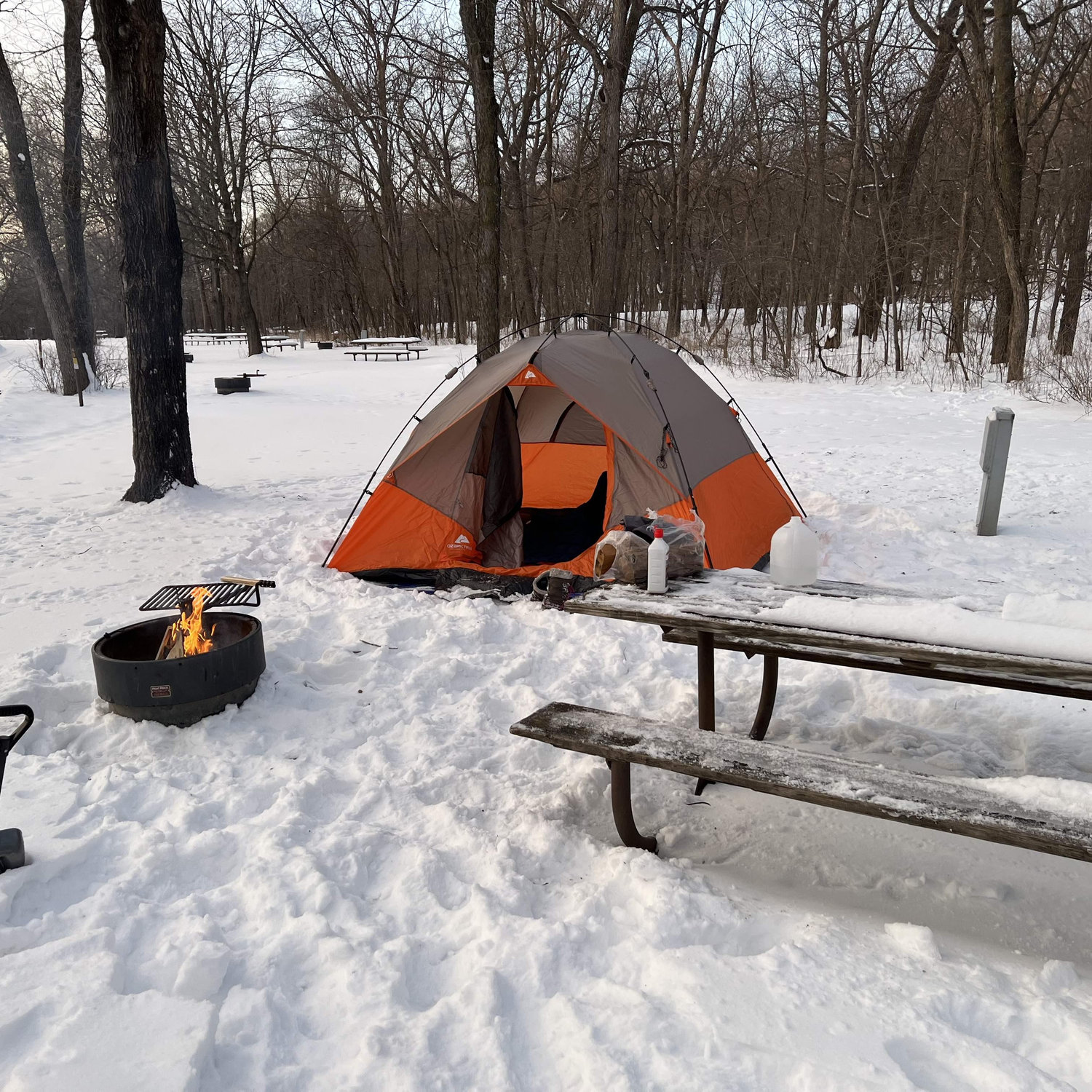 This was one COLD camping trip. I (Jared) ended up making us sleep in the car because I thought I heard a mountain lion.