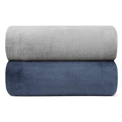 Nautica® Ultra Soft Plush Full/Queen Blanket in Blue