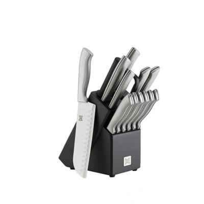 SALT™ 15-Piece Stainless Steel Knife Block in Black