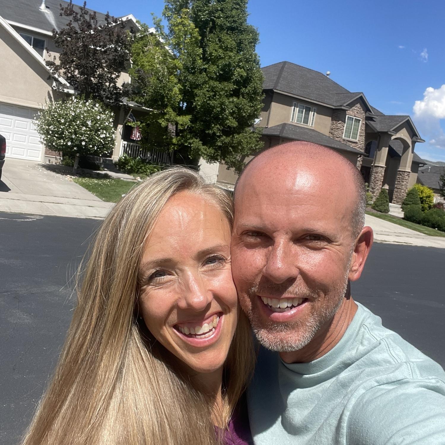Our first photo together—the day we met! 💗