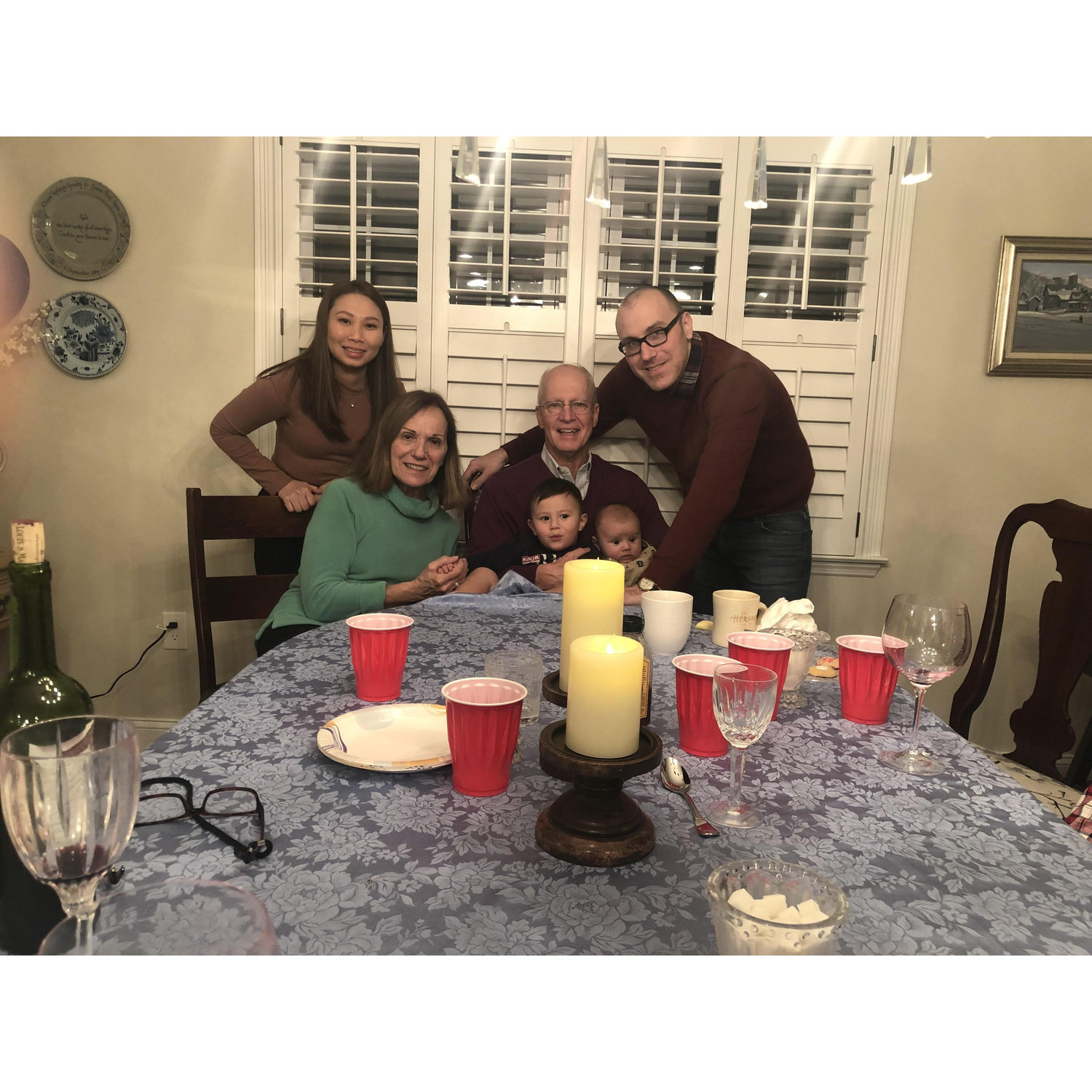 We first say to our family is " I Love You."
Our family on my father-in-law's 70th birthday.