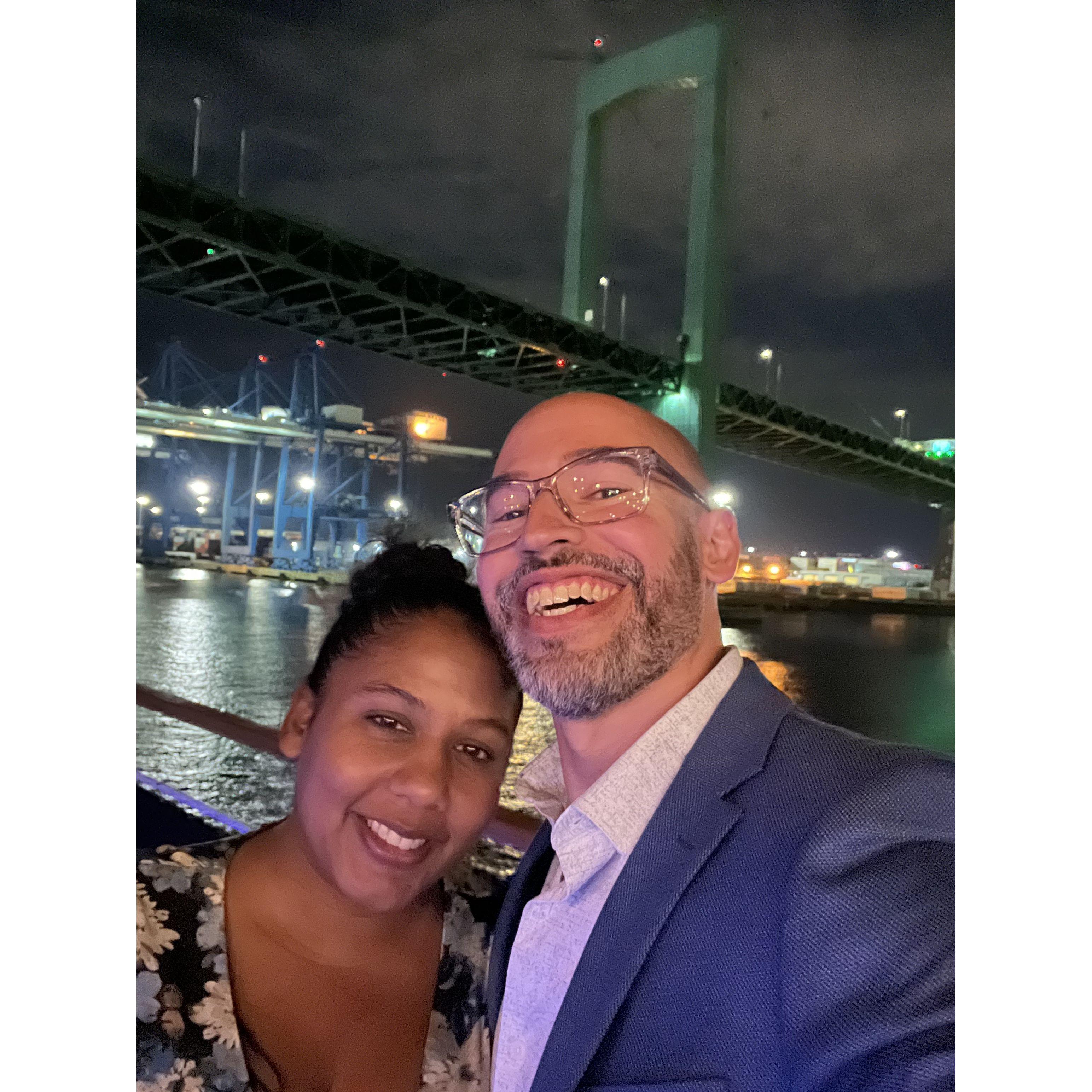 Dinner cruise for Roxanne's birthday!
