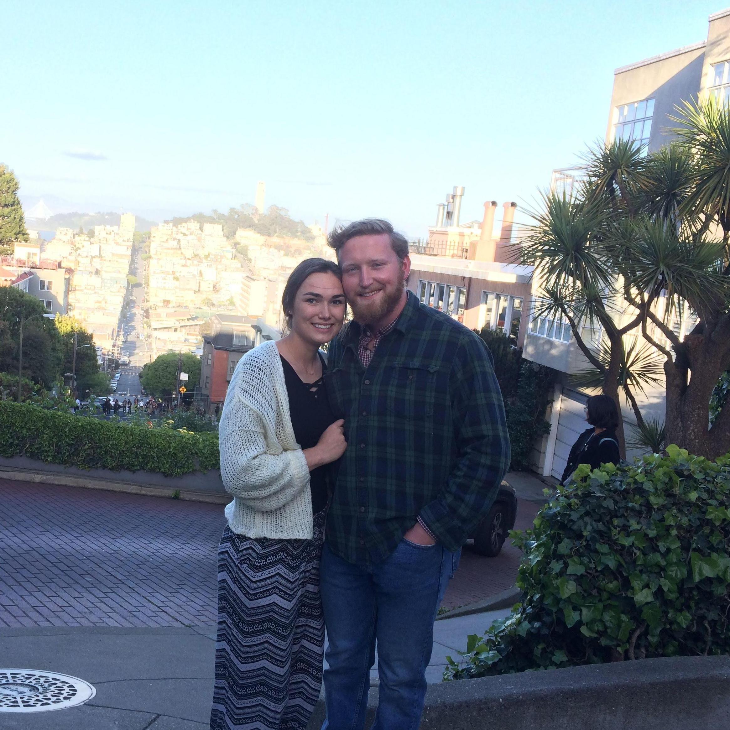 Lombard Street in San Francisco April of 2019