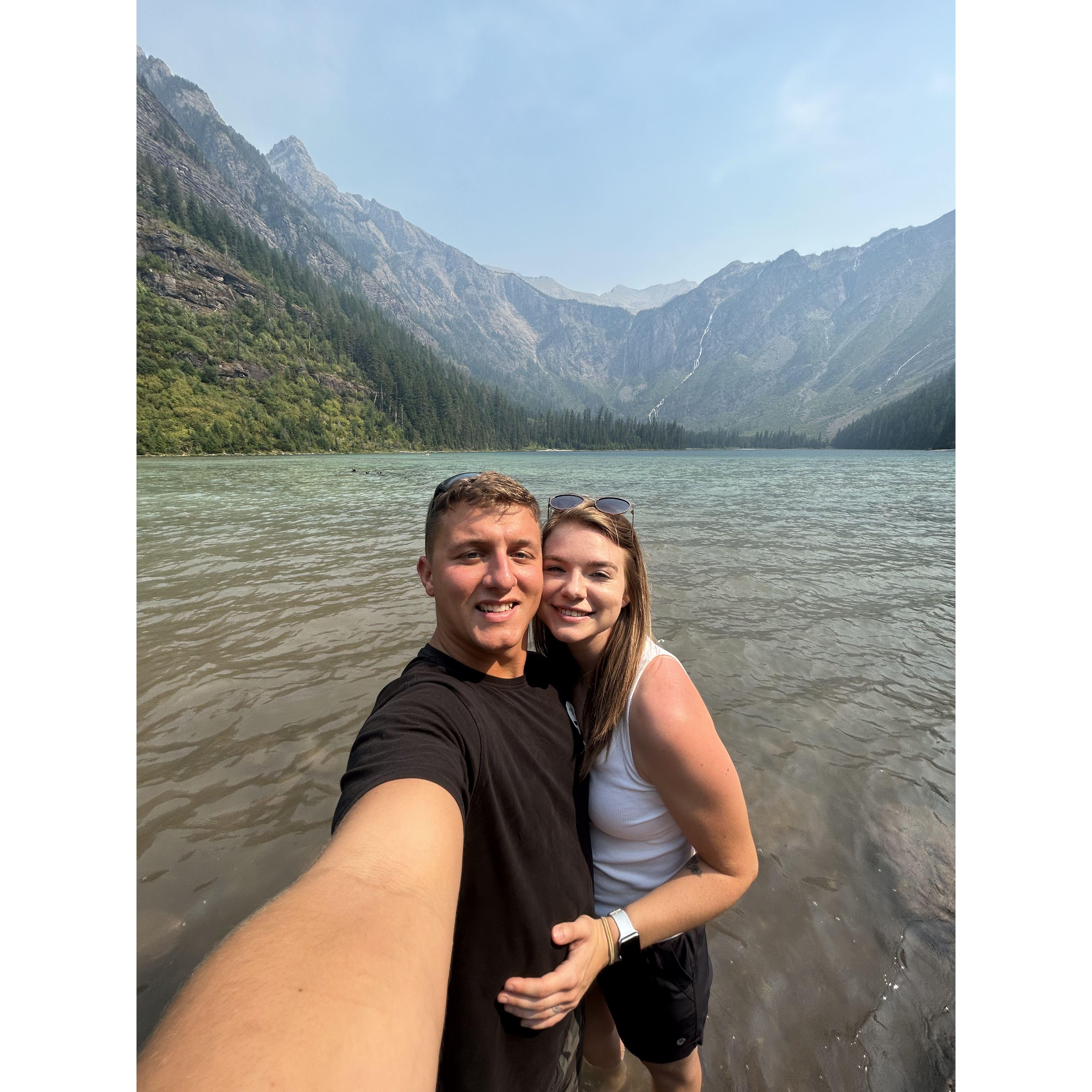 We hiked to Avalanche Lake in Glacier National Park, which is the most beautiful place we've been together.