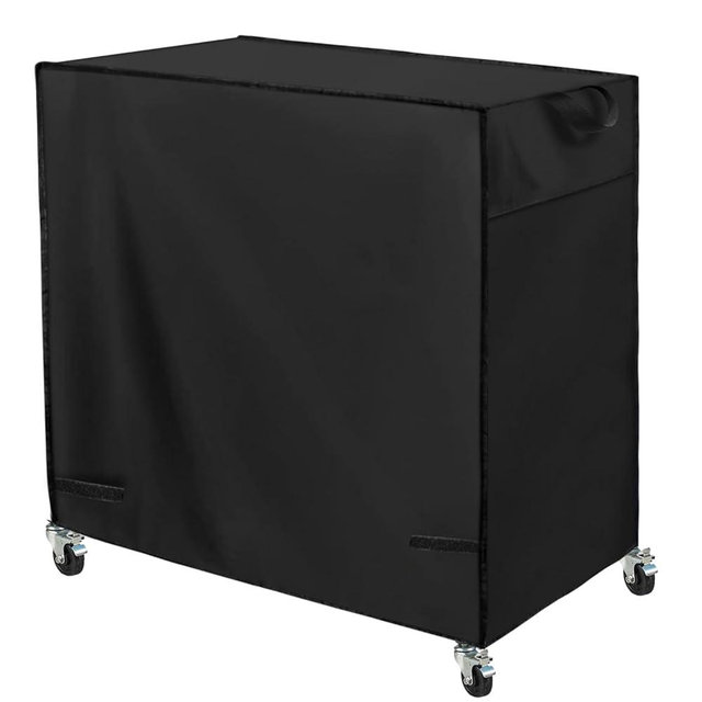 Patio Cooler Cart Cover, Fits for Most 80 Quart Rolling Cooler Cart Cover, Waterproof Patio Ice Chest Protective Covers for Outdoor Bar Cart, 33L X 19W X31H in