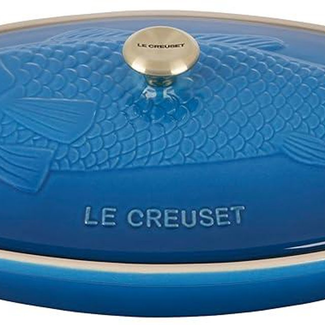 Le Creuset Heritage Stoneware Oval Fish Baker, 1.7qt., Marseille